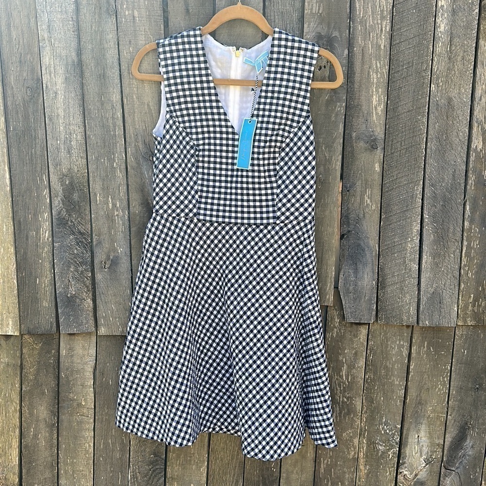 Draper James Gingham A-Line Dress Size 8 NWT